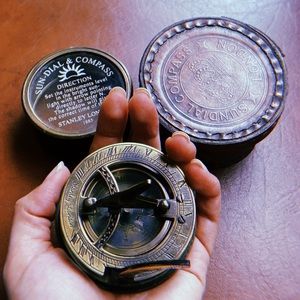 Brass Nautical Sundial Compass